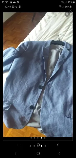 Americana H&M azul caballero