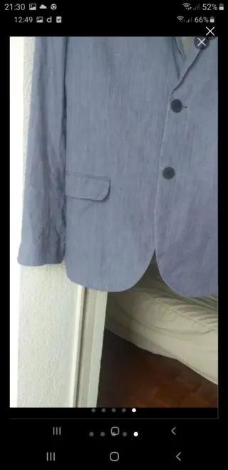 Americana H&M azul caballero