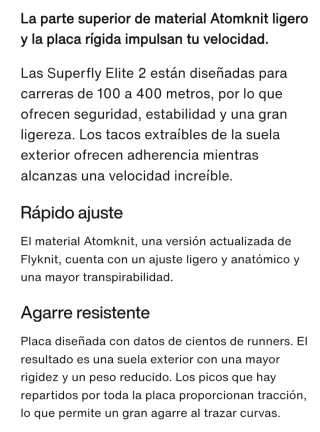 Nike Zoom Superfly Elite 2 . Tallas 45 y 45.5