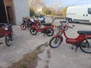 Soporte y baul 140e T max xp500.vespino.mobylette