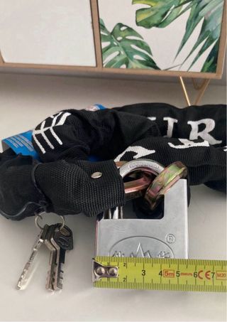 Candado+cadena para moto