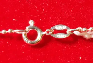 Cadena de Plata de Ley de 45cm