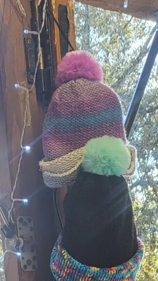 Gorro tejido hecho a mano