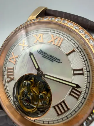 Orologio BERNARDINO Tourbillon Lunetta Cristallo