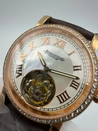 Orologio BERNARDINO Tourbillon Lunetta Cristallo