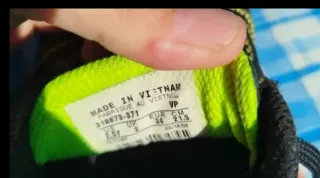 Botas de fútbol Nike Total 90 Negras y Verdes