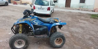 Quad Polaris 250 el sillón poco roto y la aleta
