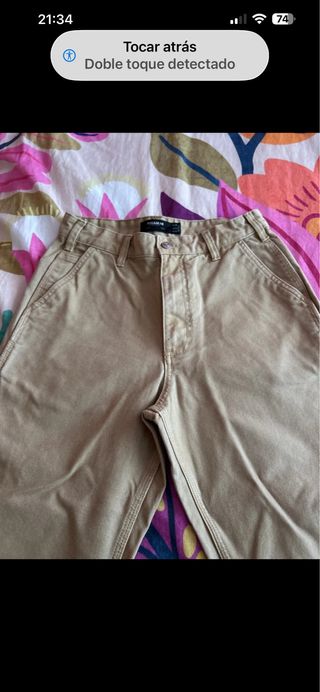 Pantalón Pull&Bear hombre Talla 36 Beige