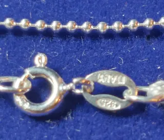 Cadena de Plata de Ley de 45cm