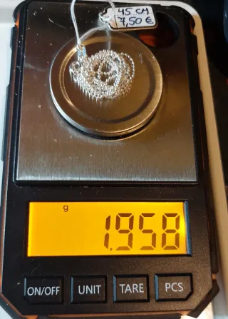 Cadena de Plata de Ley de 45cm