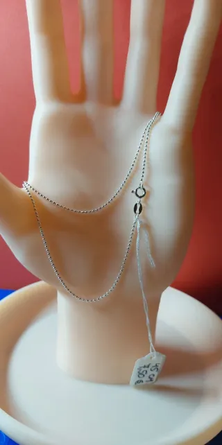 Cadena de Plata de Ley de 45cm