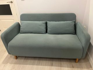 Sofá Cama 2/3 Plazas Verde Agua