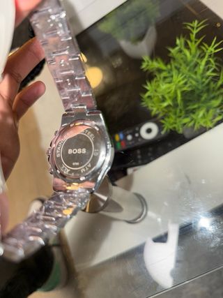 Reloj Hombre Negro y Plateado