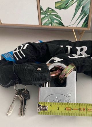 Pack 2 Candados+Cadena para Moto