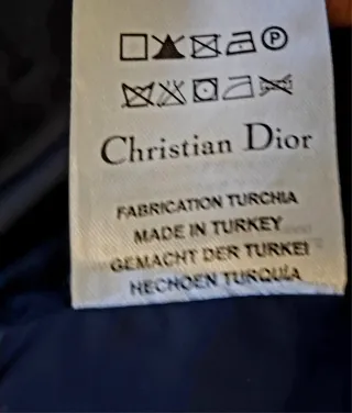 Chaleco Dior Negro y Azul