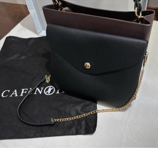 Shopping bag Cafènoir nera e marrone