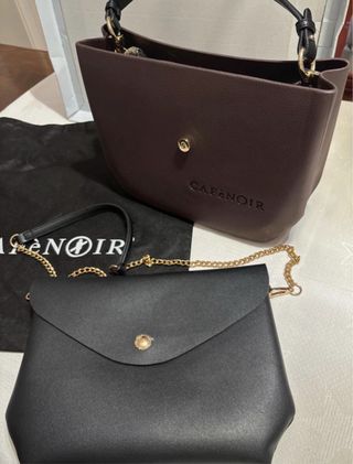 Shopping bag Cafènoir nera e marrone