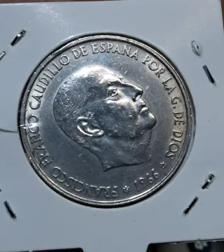 Moneda 100 Ptas Franco 1966 Plata