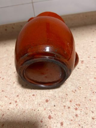 Jarra de barro vintage rústica 1L