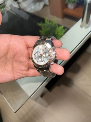 Reloj Hombre Oro rosa  y Plata