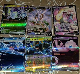 Cartas Pokémon Gengar EX, Charizard EX, Rayquaza V