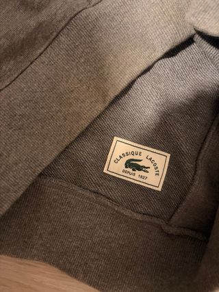 Sudadera Gris Lacoste