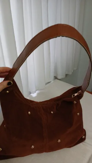 Bolso Hobo Boho de Antelina Marrón · NUEVO