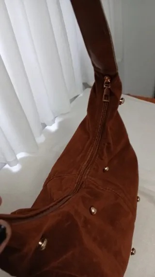 Bolso Hobo Boho de Antelina Marrón · NUEVO