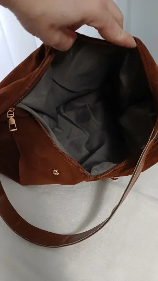 Bolso Hobo Boho de Antelina Marrón · NUEVO