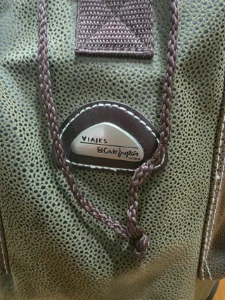 Mochila y neceser vintage El Corte Inglés