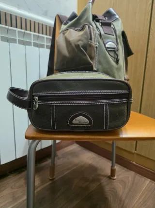 Mochila y neceser vintage El Corte Inglés