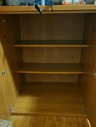 Armario de madera cerezo 1m x 1m