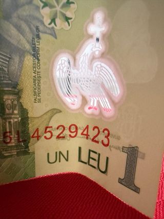 Billete 1 Leu Original Rumano