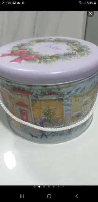 2 Scatole di Latta Decorate