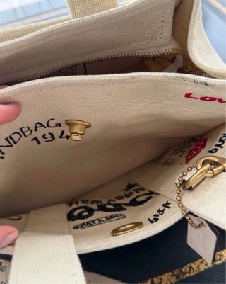 Bolso Tote Coach Dibujos Beige Multicolor