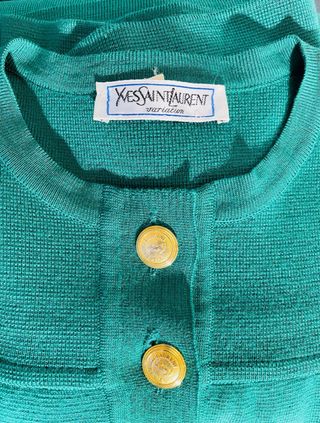 Vestido Yves Saint Laurent de lana virgen