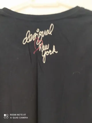 Blusa Desigual Negra Manga Larga