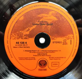 LP 1983 🇩🇪 DIRE STRAITS - LOVE OVER GOLD