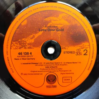 LP 1983 🇩🇪 DIRE STRAITS - LOVE OVER GOLD