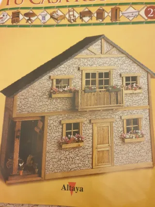 Piezas casa muñecas rústica jardín