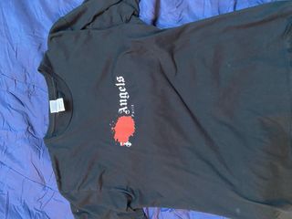 Palm Angels T-shirt nera con stampa