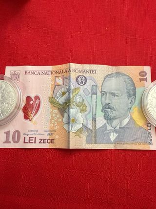 Billete plástico rumano