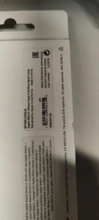 Cinturino Apple Watch 44mm Blu originale