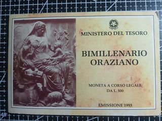 Moneta 500 lire in argento REPUBBLICA ITALIANA -