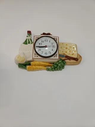 Reloj de cerámica vintage para cocina