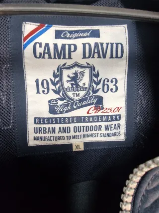 Chaqueta Camp David Azul Hombre
