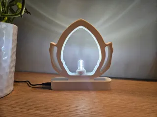 Lampada Pumo Pugliese Bianco Stampata 3D
