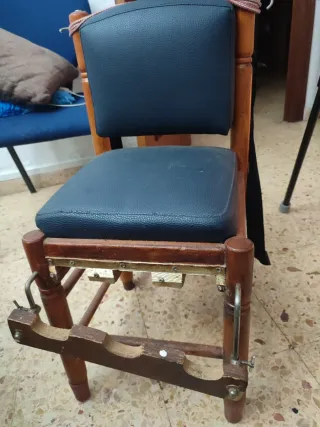 Silla de madera para pesca
