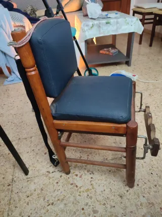 Silla de madera para pesca