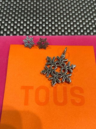 Conjunto Tous Snowy: Pendientes y Colgante
